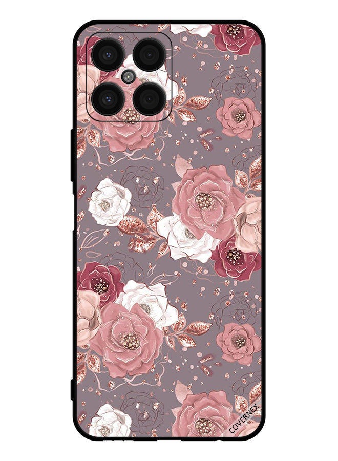 Covernex غطاء حماية لهاتف Honor X8 بنقشة الزهور - Image 1