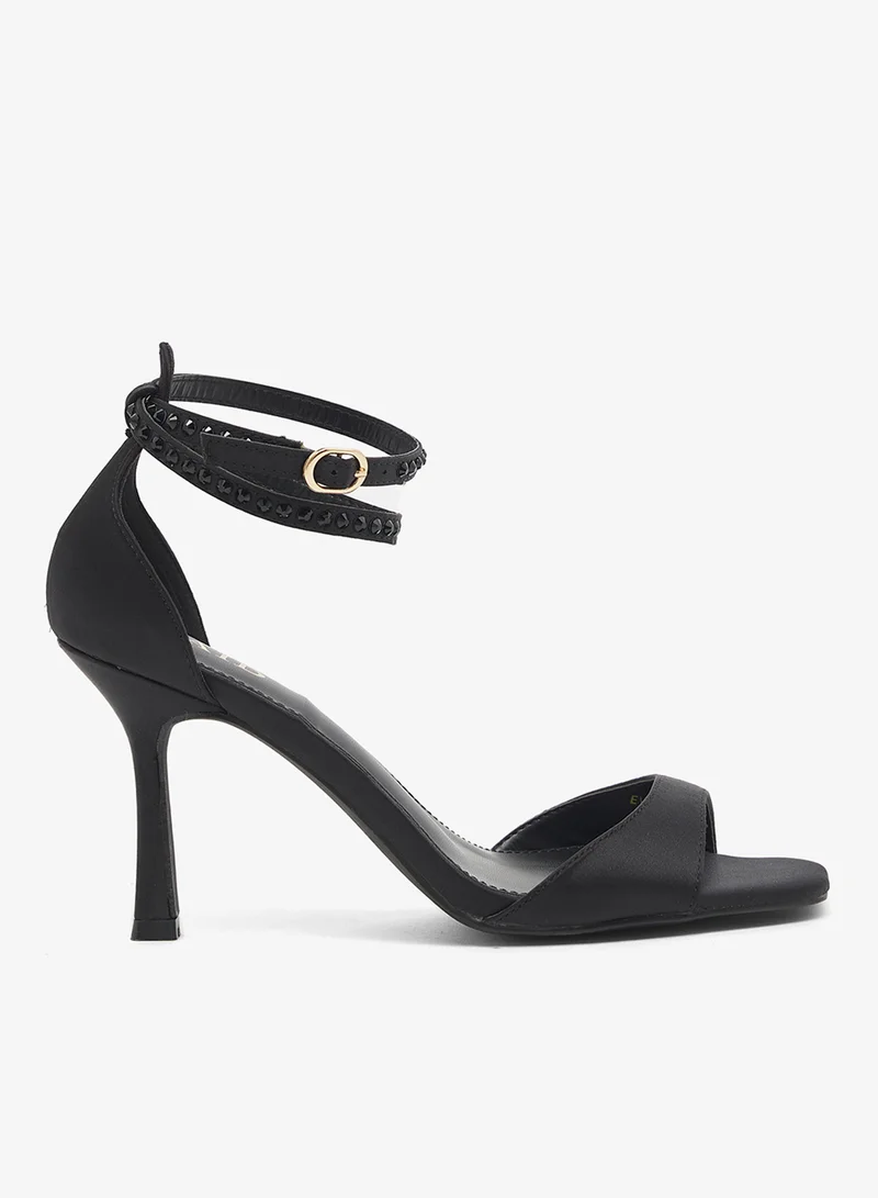 Casual Heeled Ankle Strap Sandals