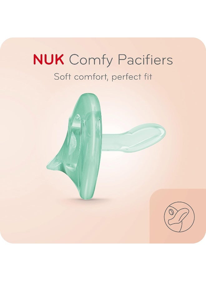 NUK Comfy Orthodontic Pacifiers, 0-6 Months, 3 count (Pack of 1) - Image 2