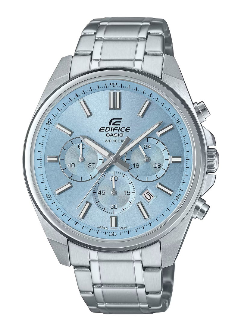 CASIO Edifice EFV-650D-2B Blue Standard Chronograph Analog Quartz Sporty Men's Wrist Watch 