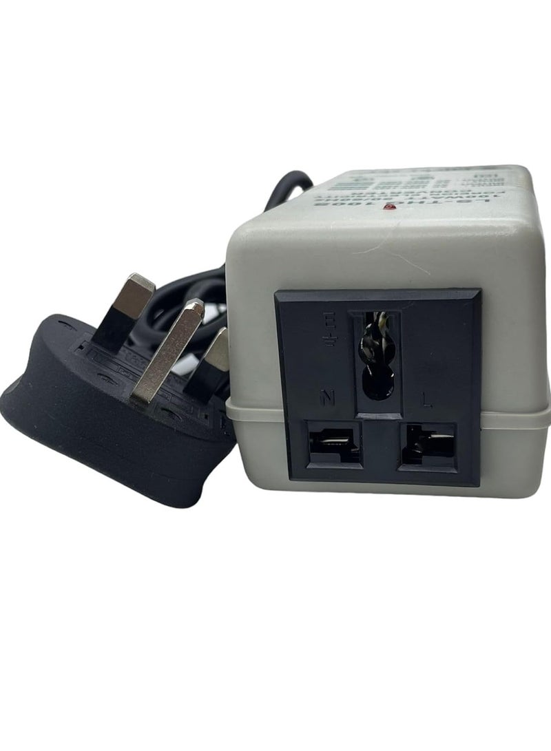 Lucky Sky محول الطاقة Lucky Sky لأعلى ولأسفل محول الطاقة 150 واط - 110 فولت إلى 220 فولت أو من 220 فولت إلى 110 فولت المعيار الدولي 2 شوكة (THG-150S-150W) - Image 1