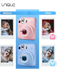 Unique 6 Pcs in a Set - Lens Filters for Instax Mini 12 - 6-Color Close-Up Filters - Fujifilm Camera Lens Accessories - 2 Pcs Hollow Cut Filters and 4 Pcs Full Color Filters  - Image 3