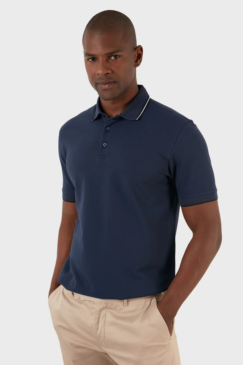 اكسي Cotton Regular Fit Buttoned Polo T Shirt Men's T Shirt EX661