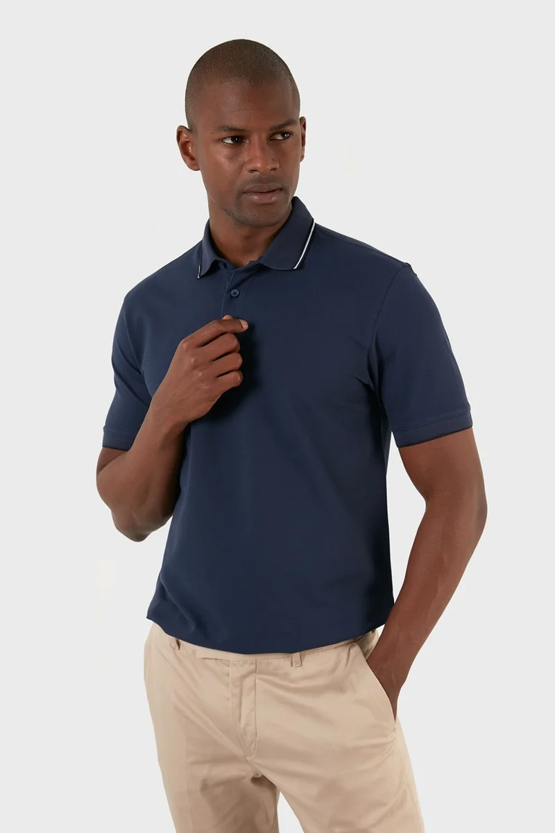 اكسي Cotton Regular Fit Buttoned Polo T Shirt Men's T Shirt EX661