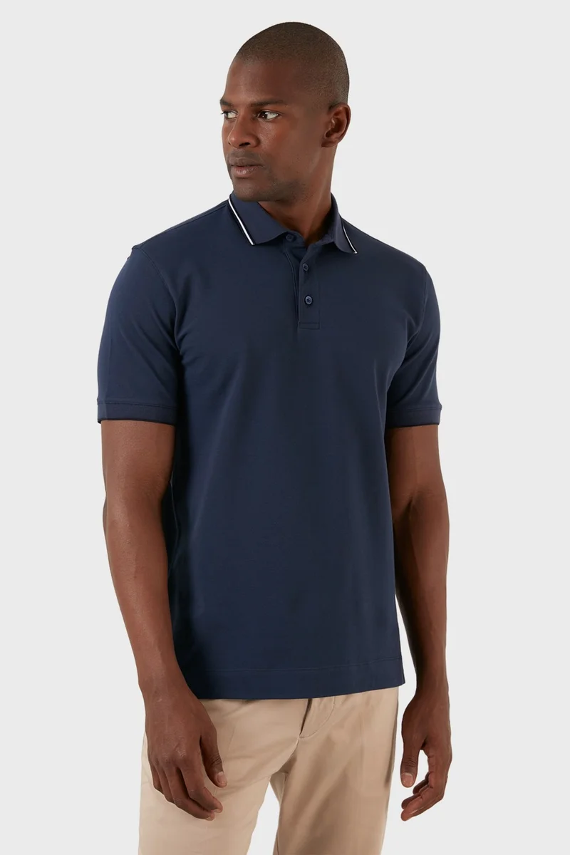 اكسي Cotton Regular Fit Buttoned Polo T Shirt Men's T Shirt EX661