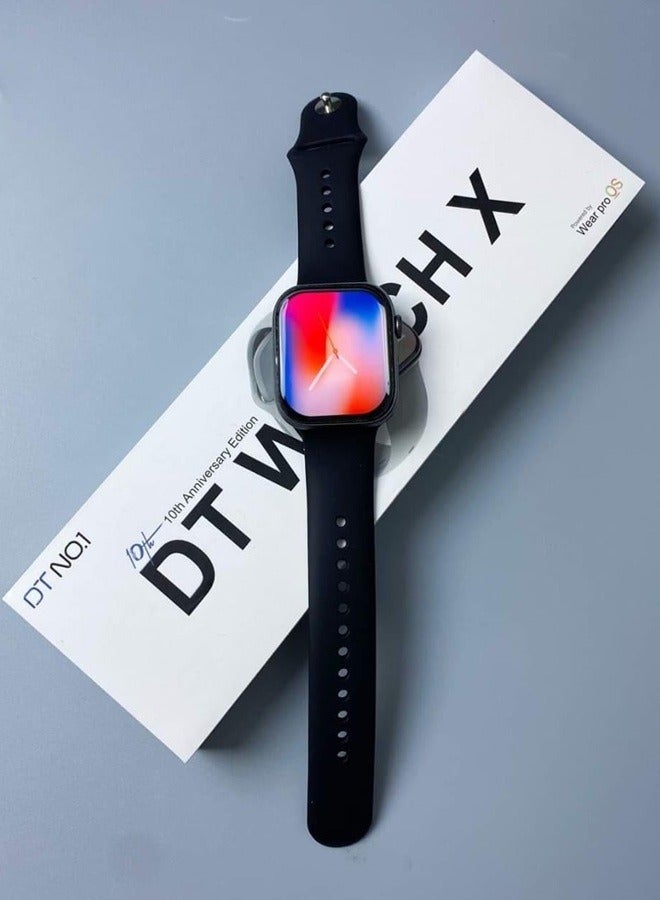 DT NO.I ساعة DT Watch X تتميز بتصميم أنيق وشاشة عالية الدقة، وتأتي عادةً بالعديد من الميزات مثل  الشاشة: شاشة لمس ملونة، توفر عرضًا دقيقًا وواضحًا للمعلومات - Image 1