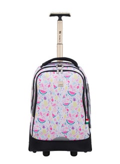 Wires 3 Piece Kids School Trolley Bag laptop compartment Big Wheels With Lunch bag & Pencil Case  - Image 2