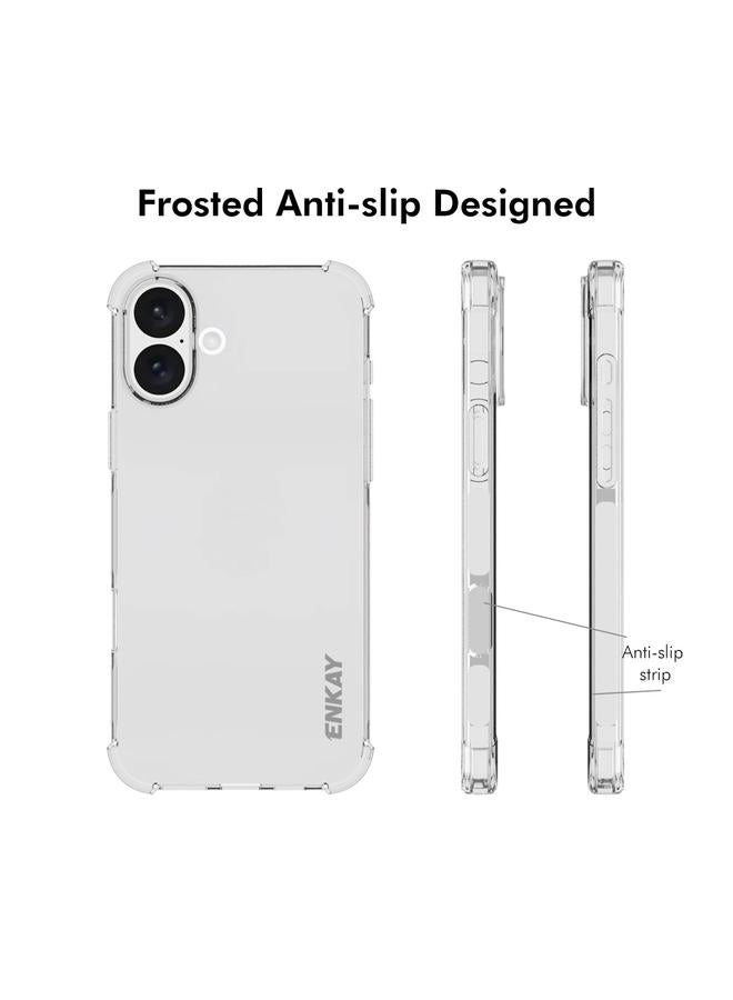 ENKAY Case For iPhone 16 Hat-Prince Transparent TPU Shockproof Phone Case - Image 4