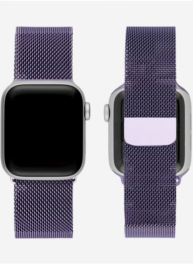 TIGER - Apple Watchband 42mm, 44mm, 45mm, 49mm Milanese Apple Watch Strap – Adjustable, Stylish Stainless Steel Mesh Band for Apple Watch Series 1-8, SE, Ultra – Comfortable, Durable, Sleek Design for Everyday Wear - Image 1
