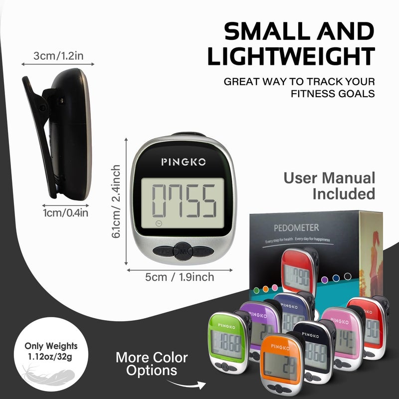 PINGKO Outdoor Multi-Function Portable Sport Pedometer Step/Distance/Calories/Counter - Image 5