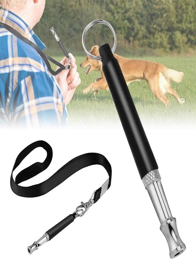 BaYiToo 3Pcs Adjustable Ultrasonic Silent Dog Whistle, Training Whistle with Lanyard for Professional Training and Stop Barking Neighbors Dog (Black, Red, White) - Image 3