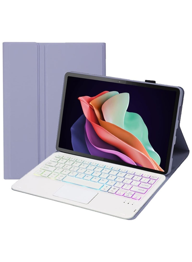 general Touchpad Keyboard Case Compatible with Huawei Matepad Air 11.5 inch 2023, Magnetic Removable Wireless Colorful Backlit Keyboard Cover