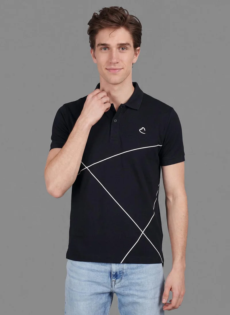 Being Human Men Regular/Classic Fit Polo T-Shirt