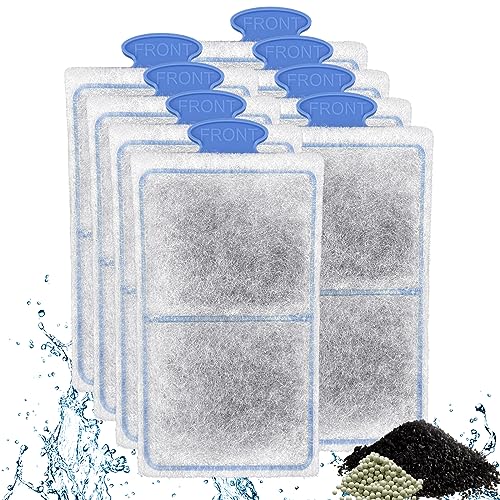 driamor 8 Pack PF-S Filter Cartridges Compatible with PF10 Power Filters, Small Fish Tank Filters Cartridge Replacement with Zeolite - Image 1