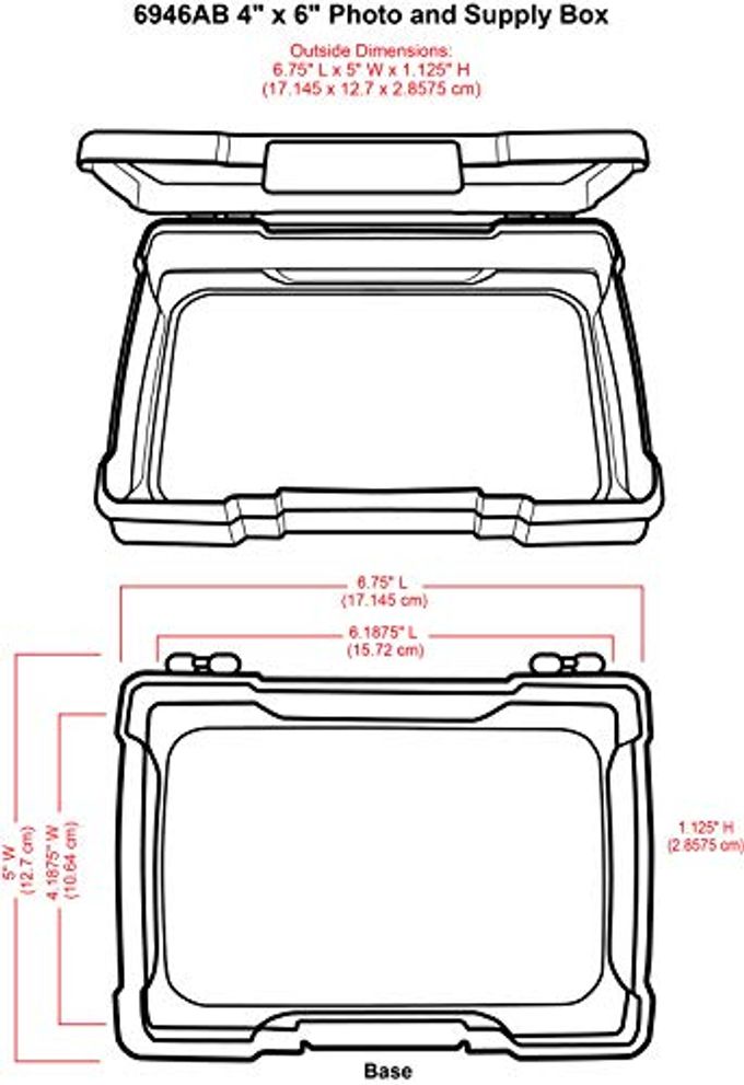 ArtBin 6946AB Photo & Craft Organizer 4" x 6" Box, [1] Plastic Storage Case, Clear - Image 3