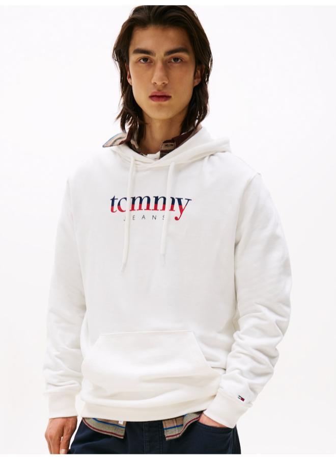 TOMMY JEANS Logo Drawstring Terry Hoody - Image 1