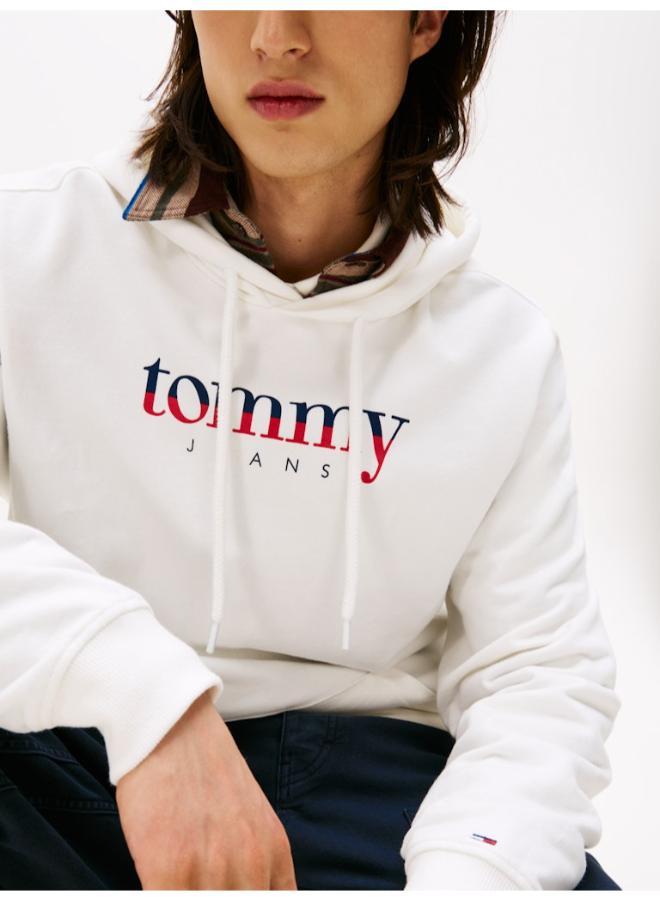 TOMMY JEANS Logo Drawstring Terry Hoody - Image 3