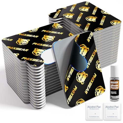 PHIXBEAR 33 Pcs Heavy Duty Double Sided Foam Tape - Removable No Residue, Waterproof Cold and Heat Resistant, Strong Hold for Car Trim, Home, Outdoor Use,1.1x1.57 Inch - Image 1