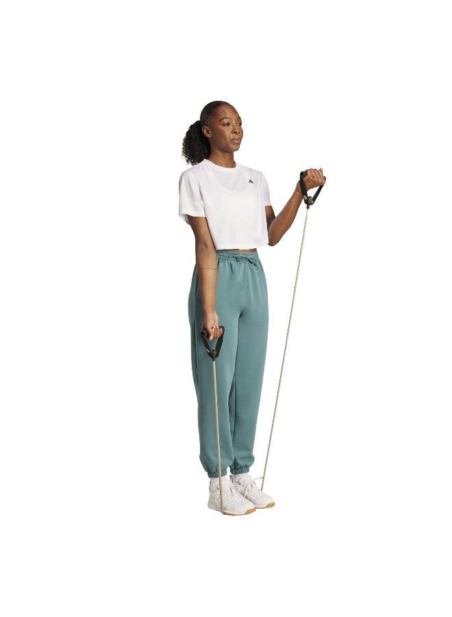 Adidas D4T Knit Pant Green Training Pants For Women XS - Image 4
