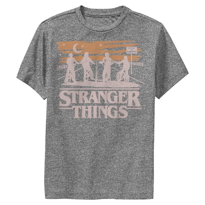 Netflix Boys Stranger Things Jank Drawing Short Sleeve Tee Fashion t Shirts, Charcoal Heather, X-Large US