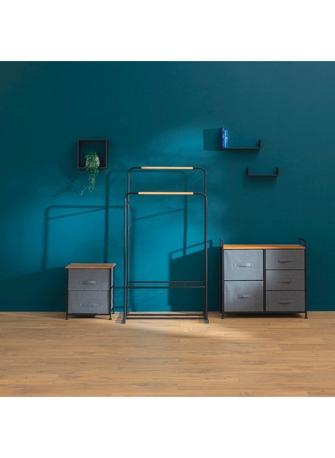 Five Simply Smart 3-Piece Fixy Floating Cube Wall Shelf Set Black 25 x 9 x 25 cm 138956A - Image 4