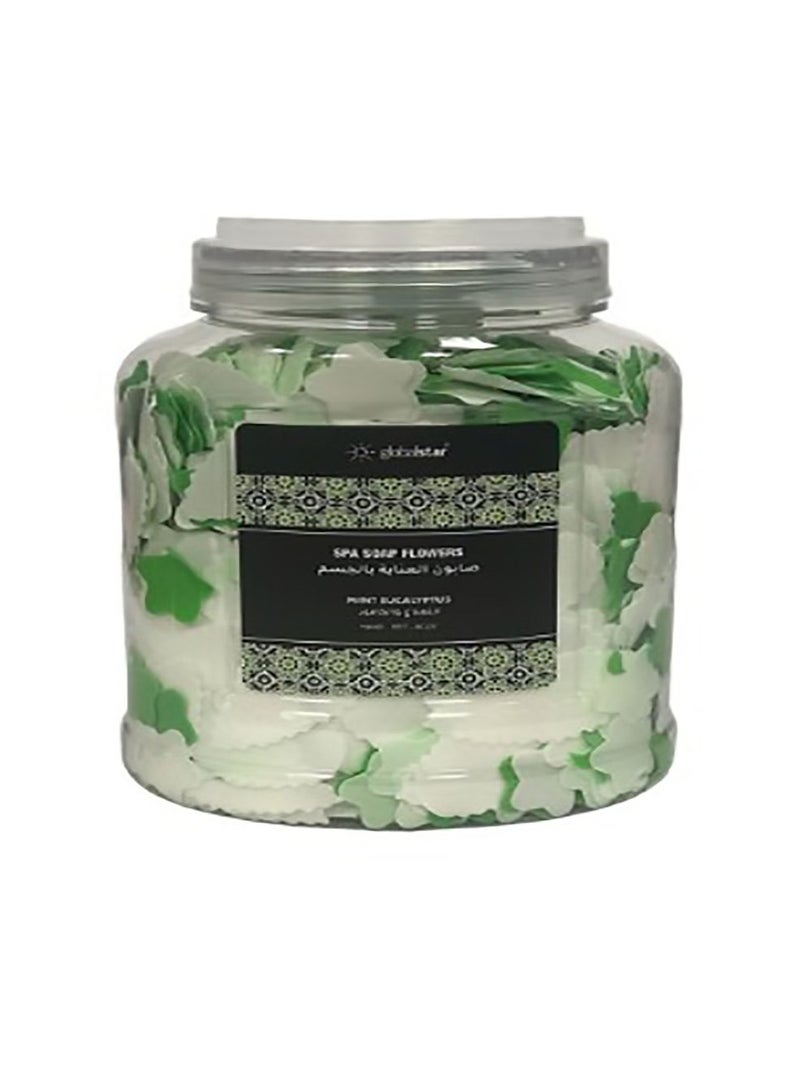 BATHRANI Spa Soap Flowers For Hands, Feet And Body Mint Eucalyptus Scent 220g - Image 2