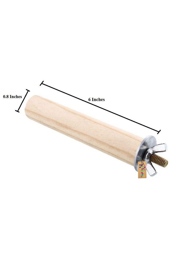 Western Era Perch/Stand Bird Toy (Small & Medium Birds) (6 Inches) - Image 2