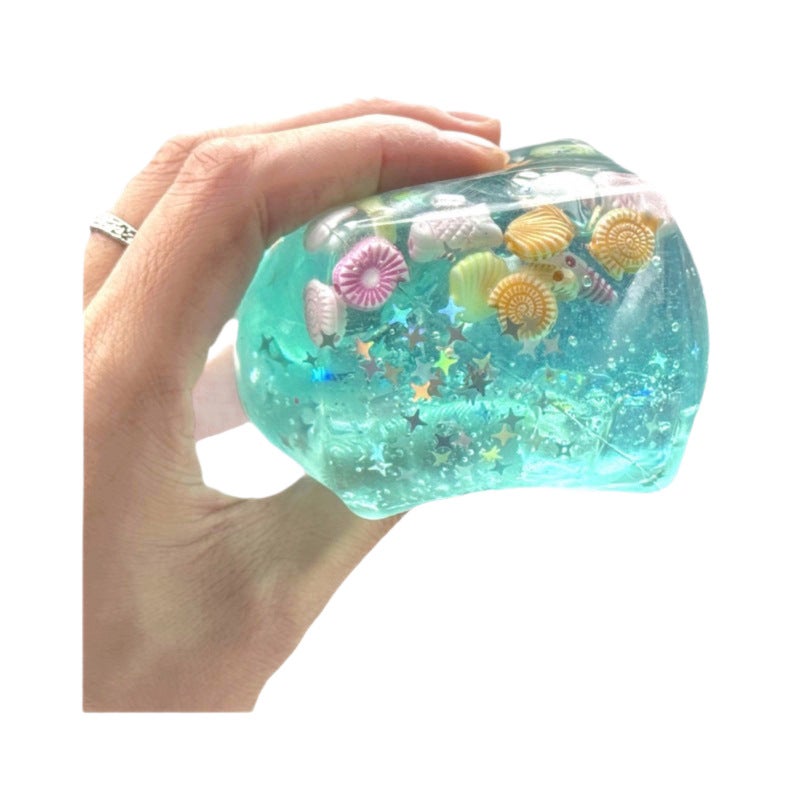 Slow Rising Squishy Sea Shell Stress Relief Toy - Image 4