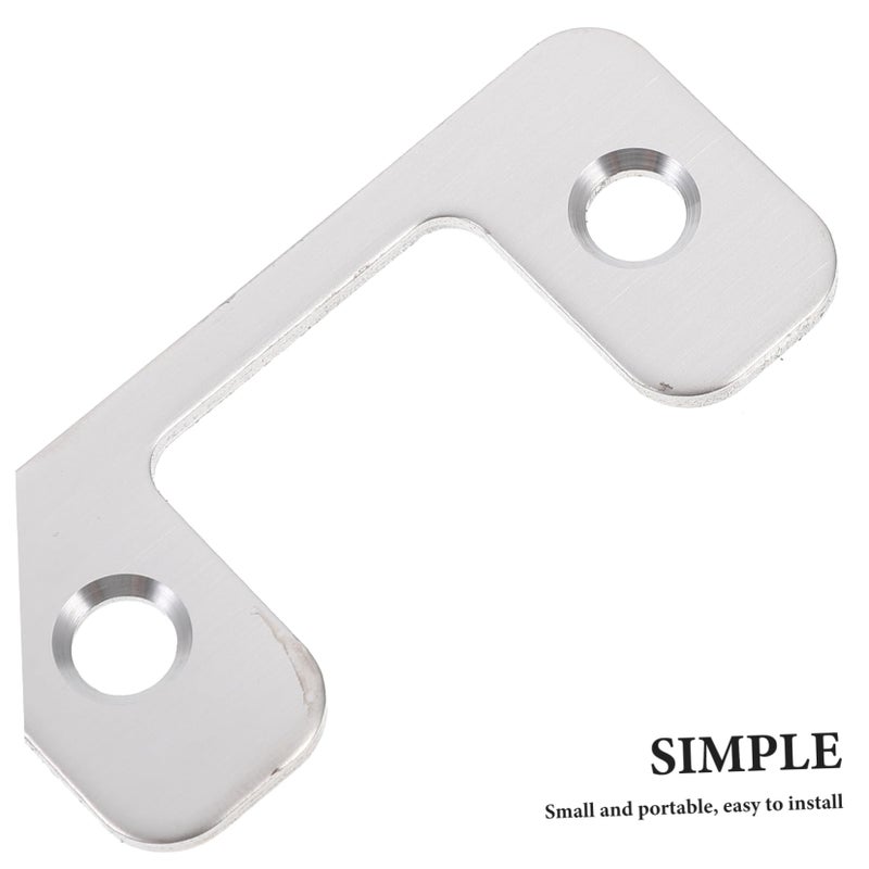 Stainless Steel Door Strike Plate Compact Design Easy Installation for Locks and Deadbolts - Image 5