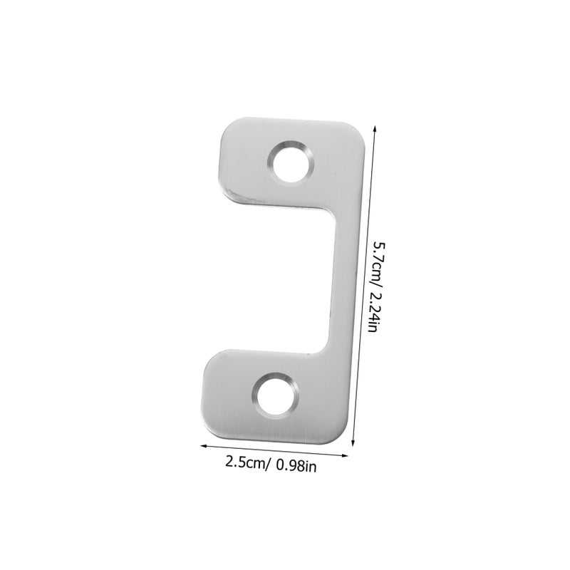 Stainless Steel Door Strike Plate Compact Design Easy Installation for Locks and Deadbolts - Image 3