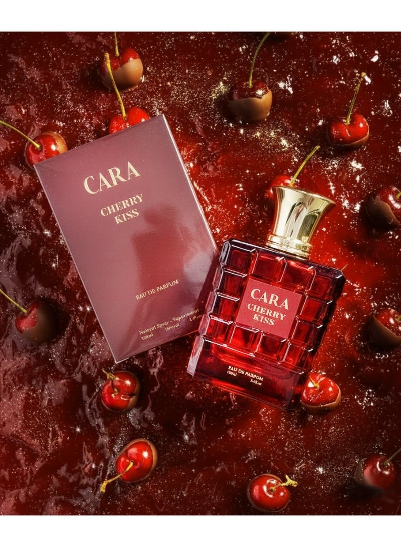 CARA Cherry Kiss Eau De Parfum for Women & Men, Unisex, 100ml (3.4 Fl. Oz) - Image 2