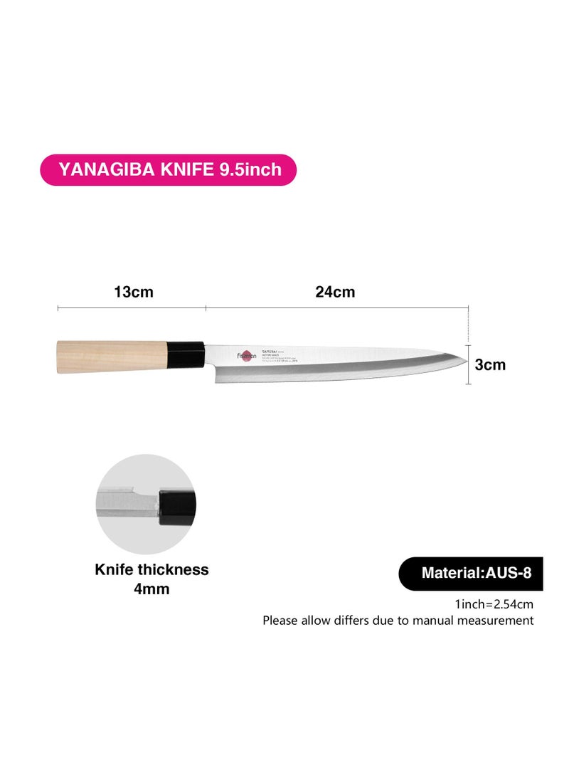 Fissman - 9.5" Yanagiba Knife SAMURAI HANZO 24cm (steel AUS-8) - Image 1
