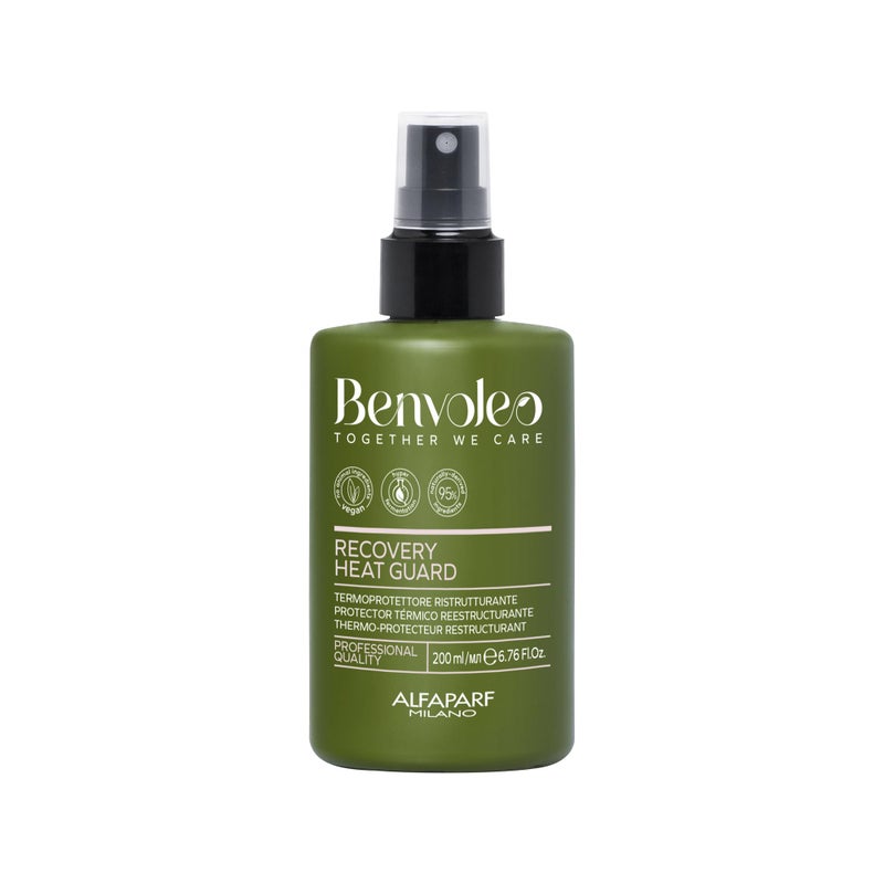 Alfaparf Milano Benvoleo Recovery Heat Guard Thermal Protector - Clean, Vegan, Sustainable Hair Care - Protects & Repairs Hair from the Damage of Hot Styling Tools - Natural Ingredients - 6.76 FL. Oz. - Image 1