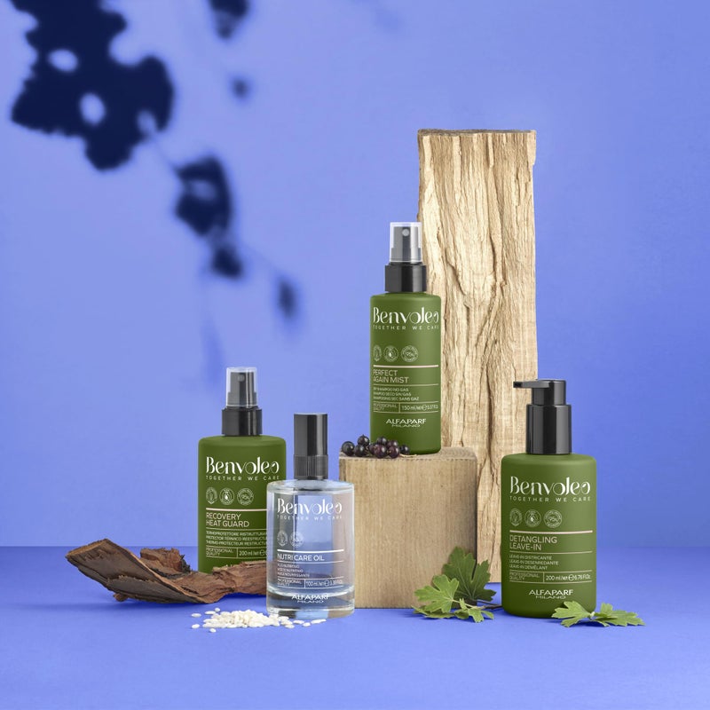 Alfaparf Milano Benvoleo Recovery Heat Guard Thermal Protector - Clean, Vegan, Sustainable Hair Care - Protects & Repairs Hair from the Damage of Hot Styling Tools - Natural Ingredients - 6.76 FL. Oz. - Image 5