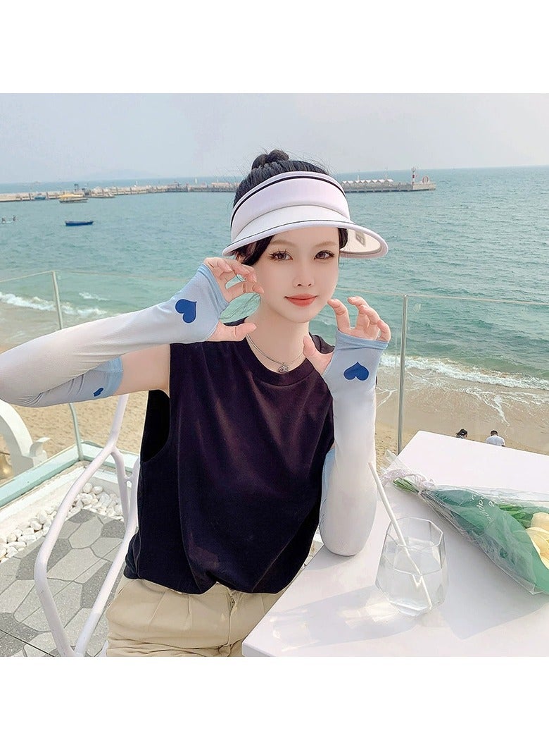 Goolsky Ice Silk Sun Protection Arm Sleeves for Women Summer – UV Protection Driving Gloves Cooling Arm Covers - Image 1