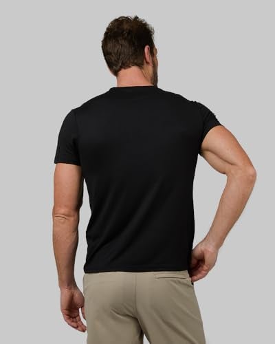 32 Degrees Mens 4 Pack Cool V-Neck T-Shirt | Anti-Odor | Quick Drying | 4-Way Stretch, Black, Medium - Image 4