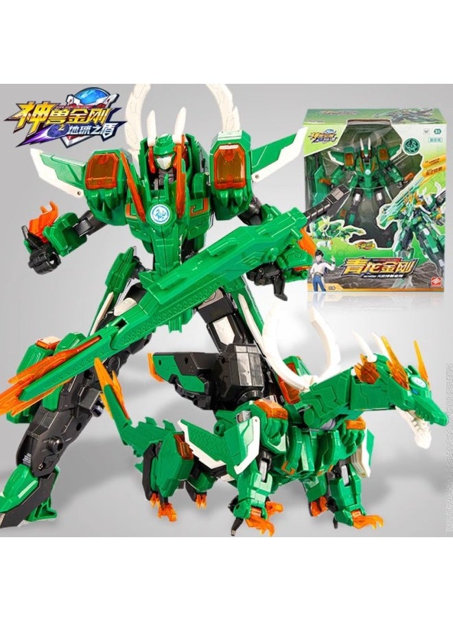 null - God Beast King Kong 6 Earth's Shield Dinosaur Transforming Robot 5 Fit Mecha Children's Boy Toy Dragon King Kong-Color:Sd1168 Elite Edition  13 Forms, Single Variable - Image 1