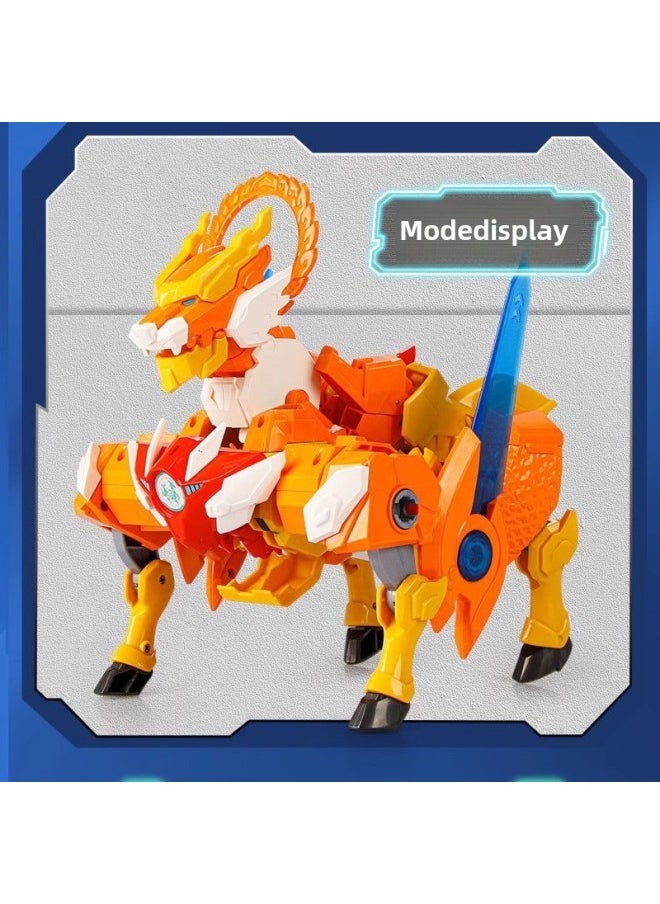 null - God Beast King Kong 6 Earth's Shield Dinosaur Transforming Robot 5 Fit Mecha Children's Boy Toy Dragon King Kong-Color:Sd1168 Elite Edition  13 Forms, Single Variable - Image 1
