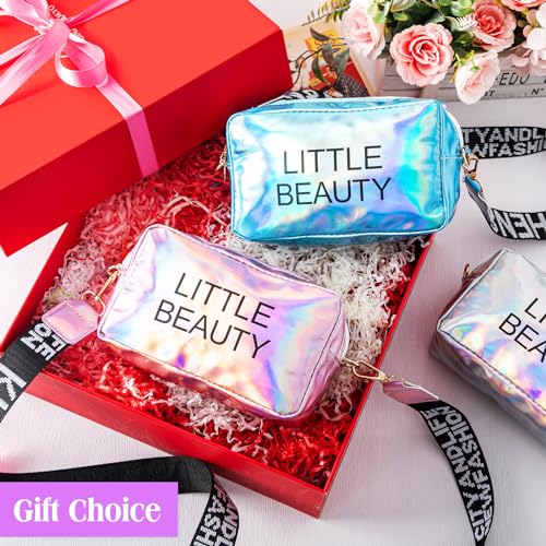 Chunful 6 Pcs Mini Purse Crossbody Toddler Purse Tiny Shoulder Multicolor Handbag Bag for Girl Bestie Party Favors GiftsLaser - Image 3