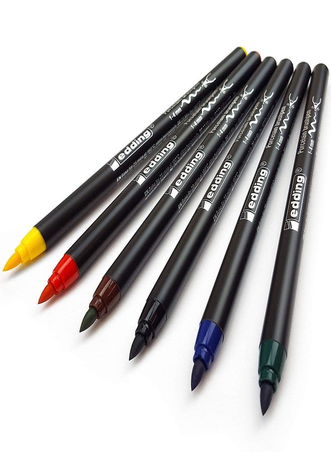 Edding 4200 3 x 6 Porcelain Markers 1-4 mm Assorted Colours - Image 3