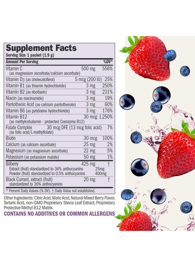 Andrew Lessman - Andrew Lessman Efficient C Mixed Berry 30 Packets - Immune, Energy, Stress and Eye Health Support. Reinvention of The Vitamin C Drink. No Calories. No Sugar. No Carbs. Easy to Mix. - Image 1