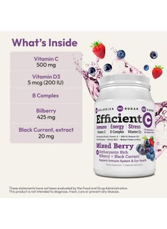 Andrew Lessman Andrew Lessman Efficient C Mixed Berry 30 Packets - Immune, Energy, Stress and Eye Health Support. Reinvention of The Vitamin C Drink. No Calories. No Sugar. No Carbs. Easy to Mix.  - Image 3