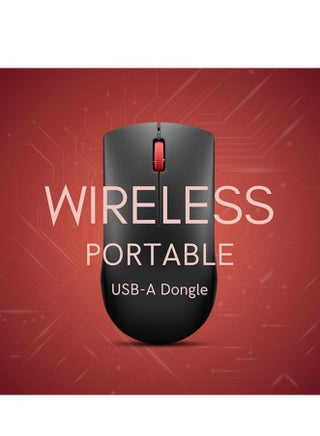 ماوس لينوفو 150 اللاسلكي المدمج، مستشعر بصري بدقة 1K DPI، 2.4GHz NanoUSB لاسلكي، نطاق 10م، 3 أزرار (يسار، يمين، تمرير) حتى 3 مليون نقرة يسار/يمين، بطارية لمدة 10 أشهر، مناسب لليد اليمنى واليسرى، تصميم مريح، GY51L52638 - view 5