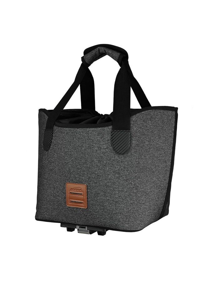 IBERA Bike Bag MIK Shopping Bag 17L - Clip-On bike Bags For Bicycles for Groceries up to 22 lbs (10 kg) - Reusable, Reinforced & Weather-Resistant - Durable Bike Rack bag ONLY FOR MIK RACKS - Image 1