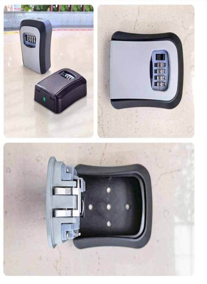 Generic Key Locks Box Outdoor Anti-theft Code Key Box Wall Door Mounted Storage Lockbox for Home  - Image 3