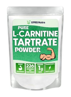 XPRS Nutra XPRS Nutra L Carnitine L Tartrate Powder - Premium Pure L Carnitine Tartrate - L-Carnitine Powder - Vegan Friendly Bulk L Carnitine Powder - Amino Acid L Carnitine Supplement (8 Ounce)  - Image 1
