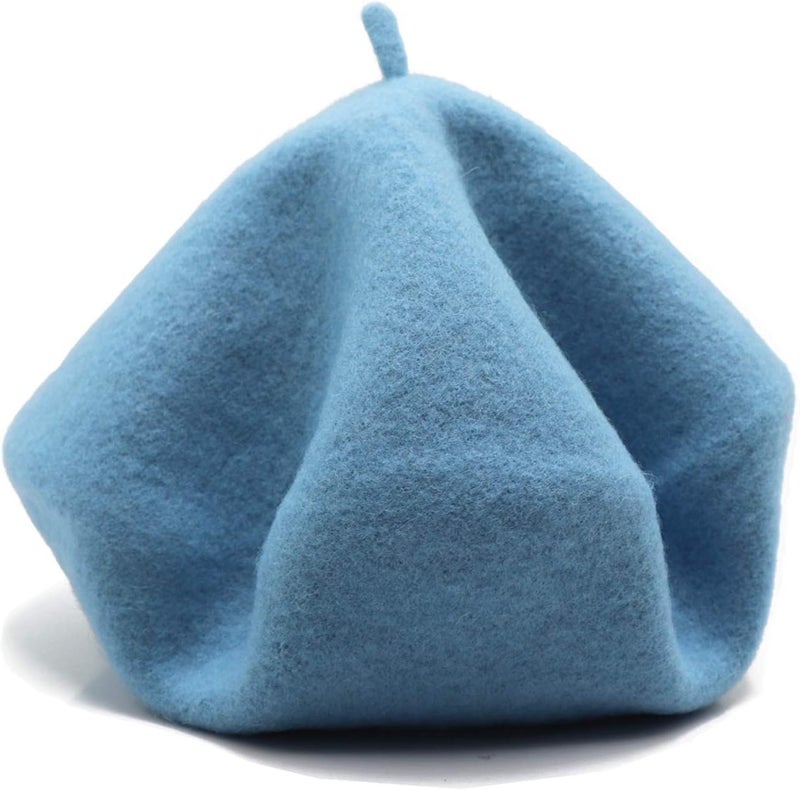 Wheebo Wool Beret Hat,Solid Color French Style Winter Warm Cap for Women Girls Lady - Image 5