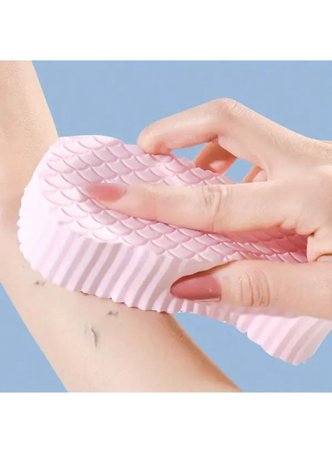 Assorted Color Soft Exfoliating Body Scrub Sponge With Ergonomic Travel Handle - Image 3