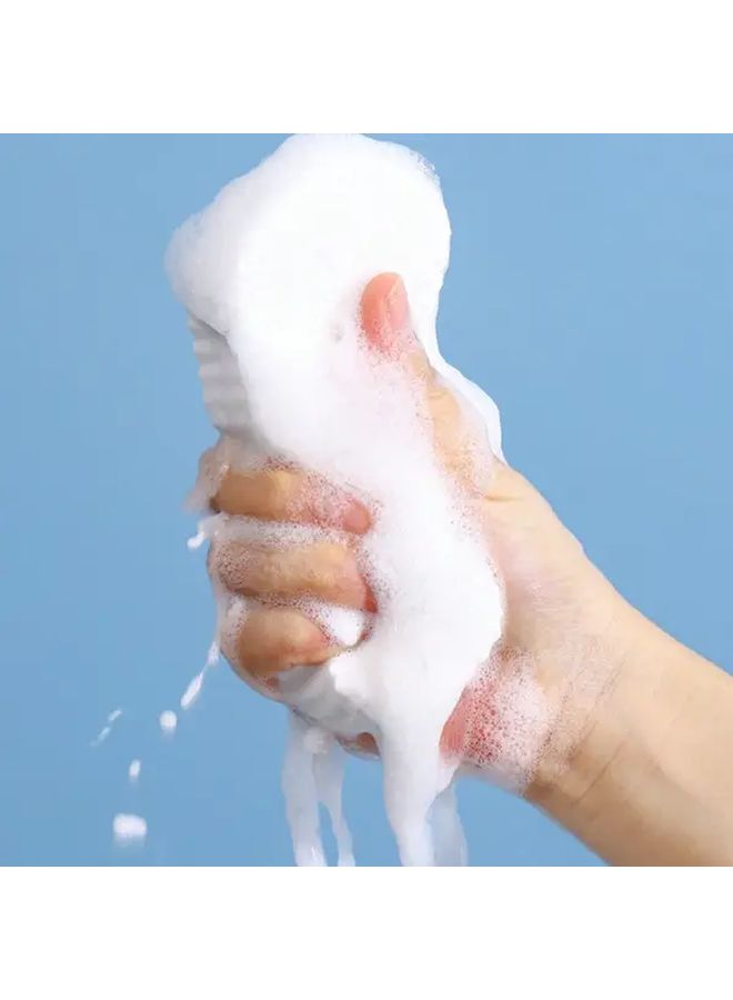 Assorted Color Soft Exfoliating Body Scrub Sponge With Ergonomic Travel Handle - Image 4