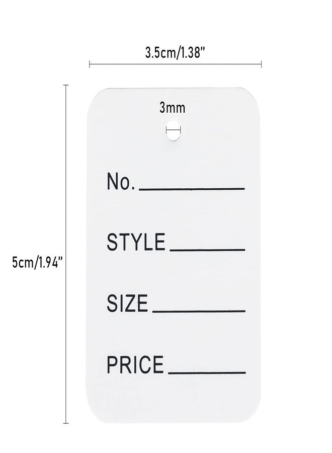 G2PLUS 1000 PCS Price Tags,1.94" X 1.38" White Paper Tags for Clothes Size, Labels, Coupon, Store, Without String, Clothing Labels with Exquisite Box Package - Image 2